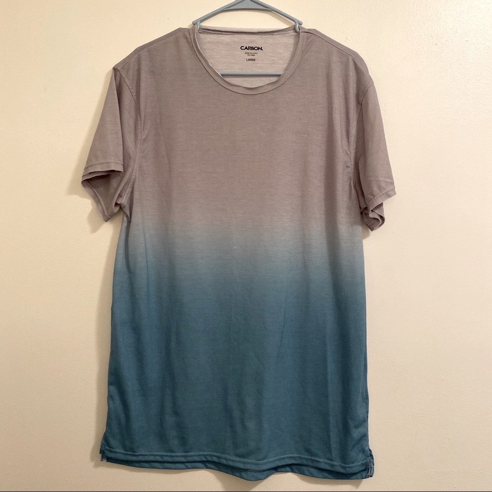 Carbon Gray/ light blue Tee Size L
